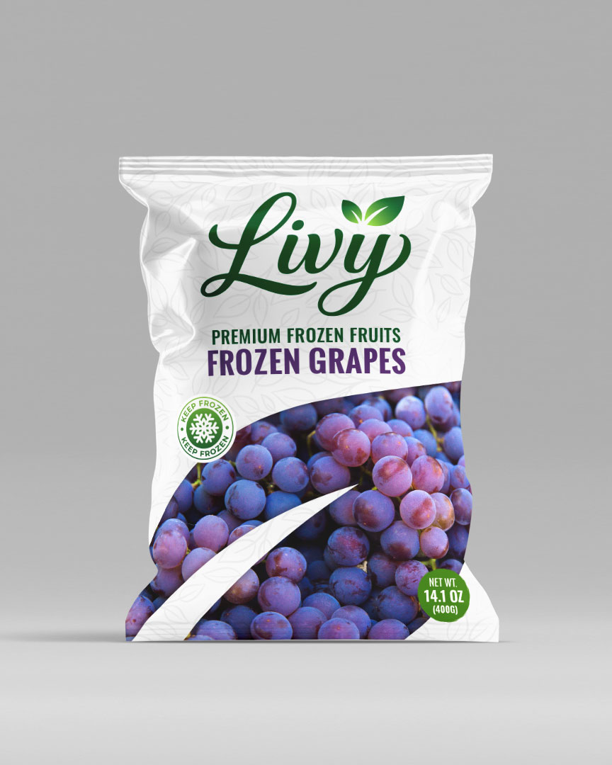 Frozen Grapes
Juicy, naturally sweet grapes frozen at peak freshness, ideal for snacking, smoothies, desserts, and foodservice applications.