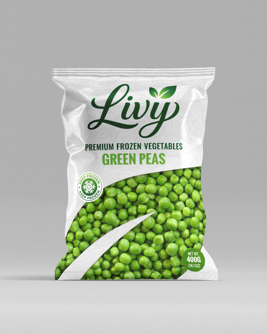 Frozen Green PeasSweet, bright green peas frozen at peak freshness, perfect for soups, rice dishes, vegetable mixes, and everyday cooking