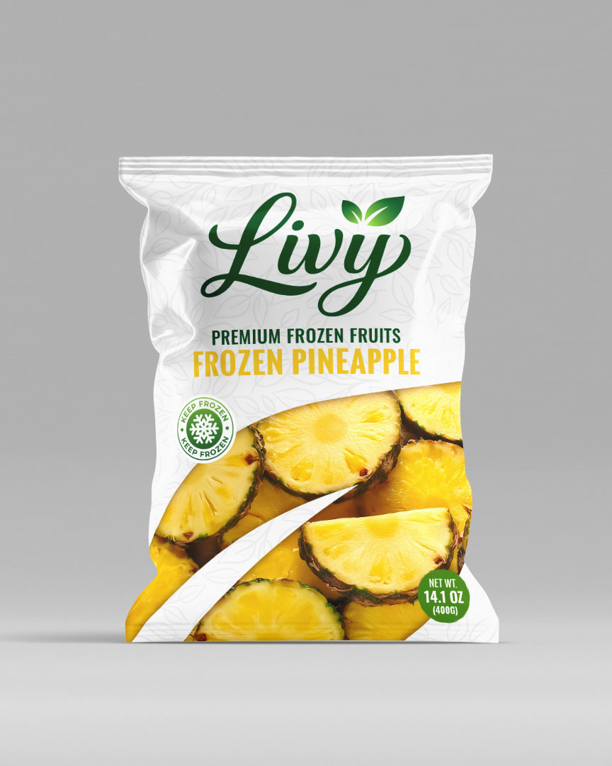 Frozen Pineapple
Sweet and tangy pineapple pieces with a refreshing tropical taste, ideal for smoothies, fruit salads, desserts, and foodservice use.